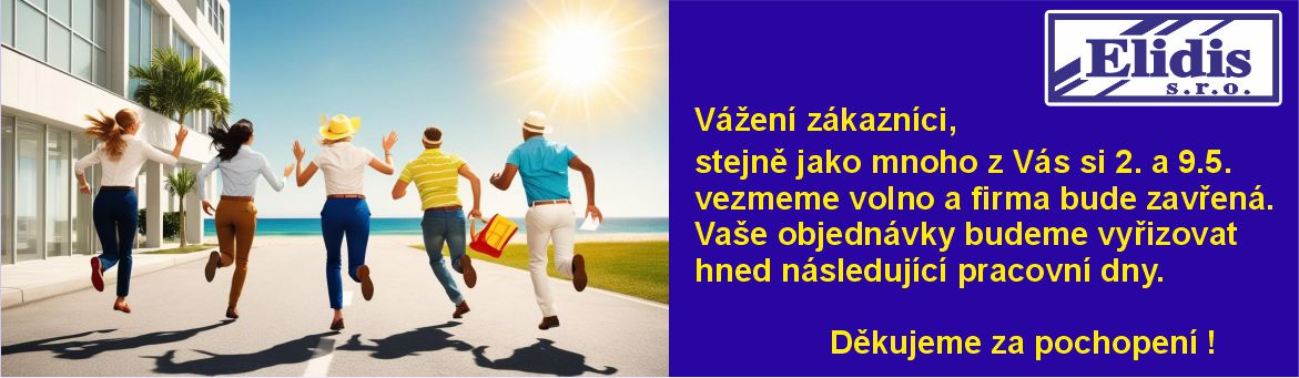 Zavřeno 2. a 9.5.