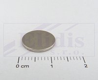 Neodymový magnet válec N35 D12x1mm