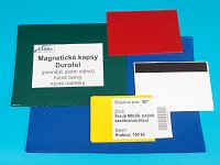 Magnetická kapsa Durofol 100x150mm barva červená