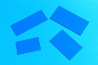 Magnetický štítek 0,7x30x50mm barva modrá