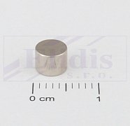 Neodymový magnet válec N35 D5x3,7mm